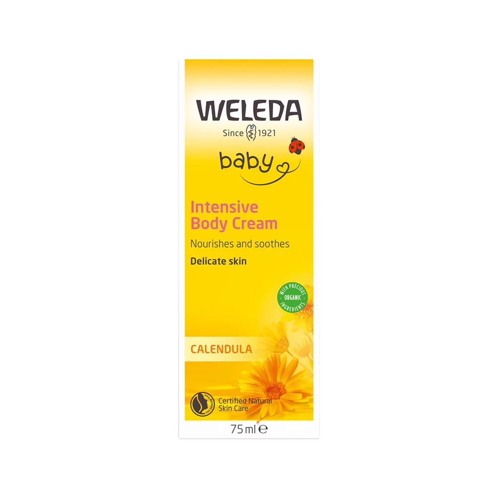 image of Weleda Baby Intensive Body Cream Calendula 75ml on white background