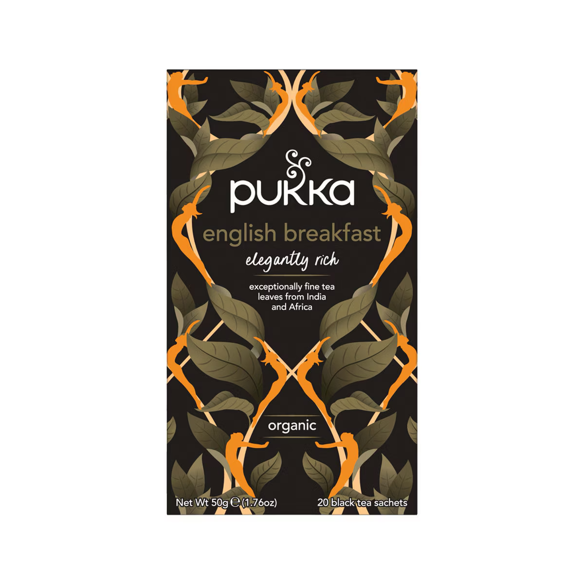 image of Pukka Organic Elegant English Breakfast x 20 Tea Bags
 on white background