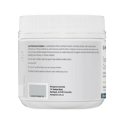 image of Metagenics Super Mushroom Complex Pine Lime Oral Powder 200g on whit background  