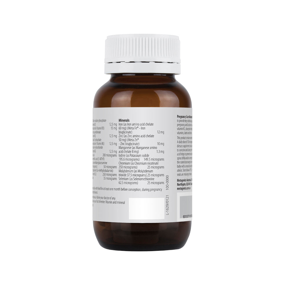 image of Metagenics Pregnancy Care Advanced 60t on white background
