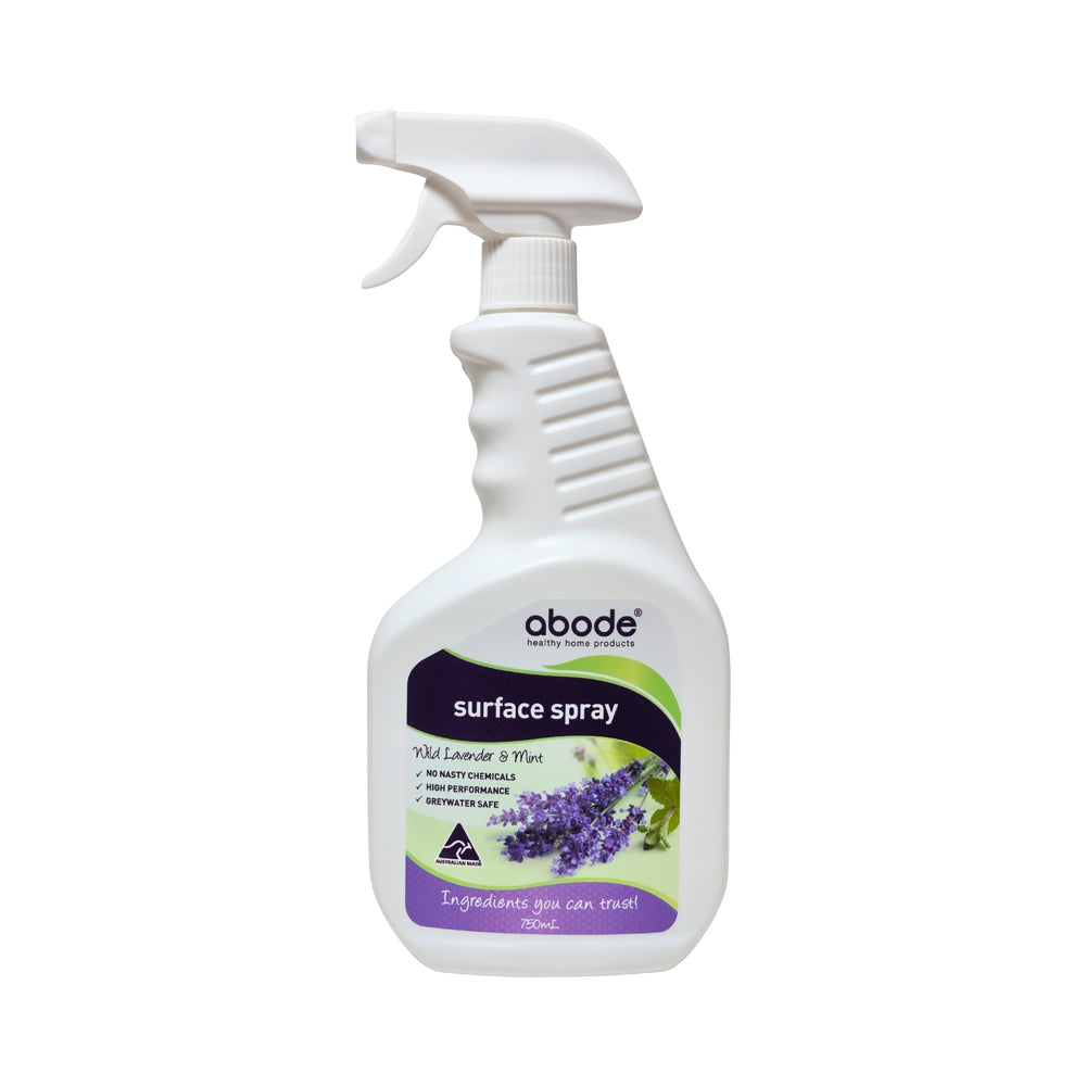 image of ABODE SURFACE SPRAY WILD LAVENDER & MINT 750ML on white background