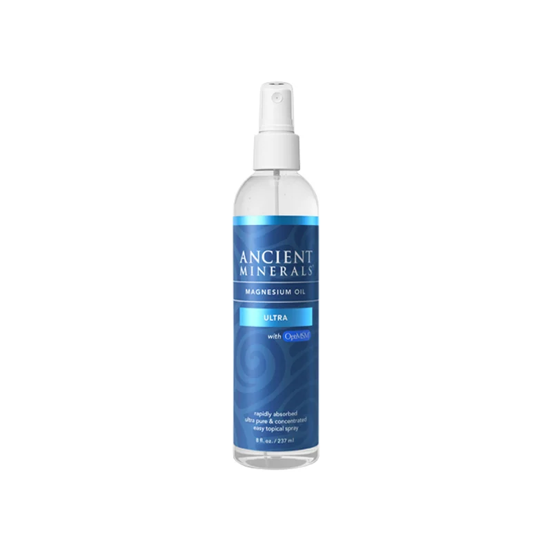 image of Ancient Minerals Magnesium Oil Ultra (with MSM) Spray 237ml on white background