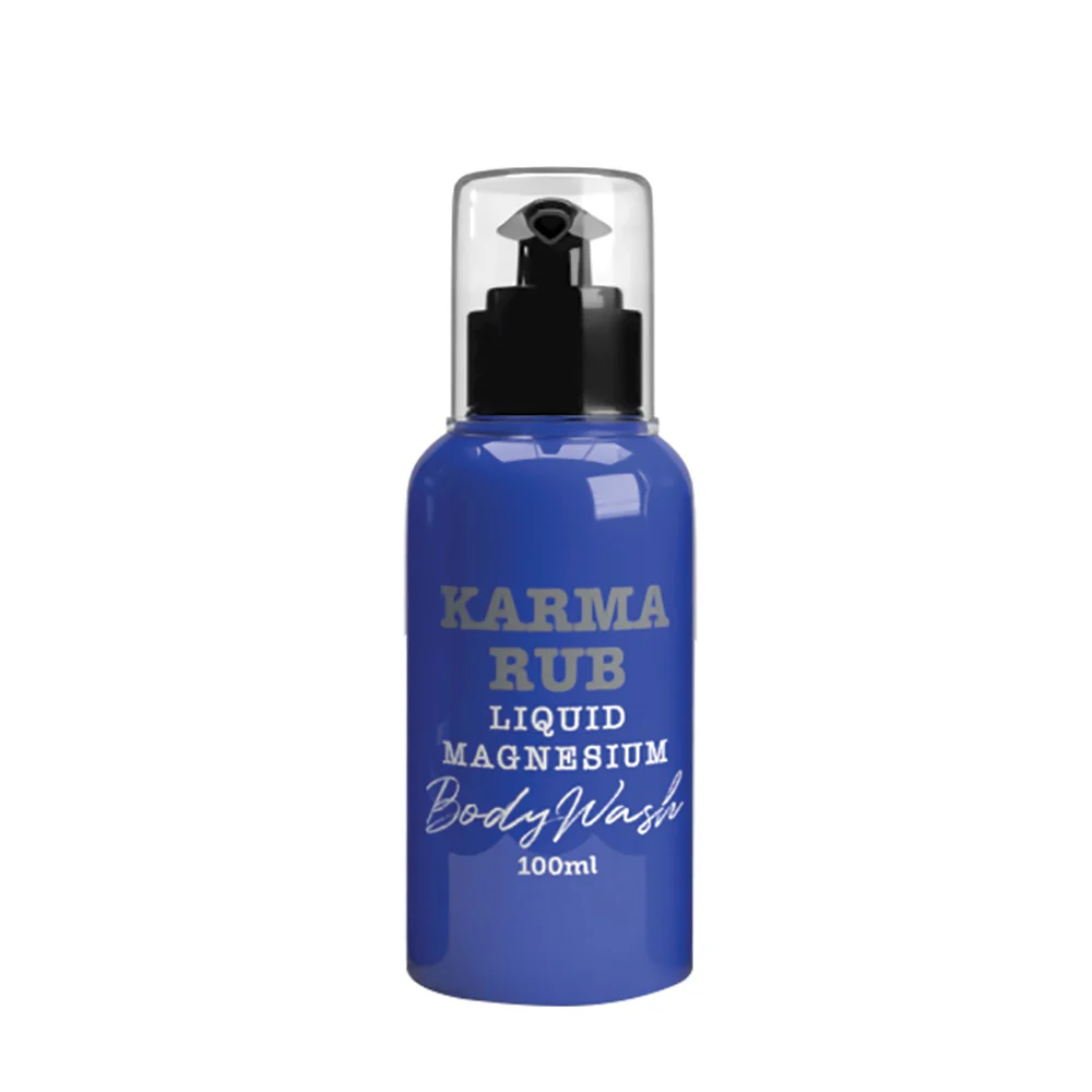 image of Karma Rub Liquid Magnesium Body Wash 100ml on white background
