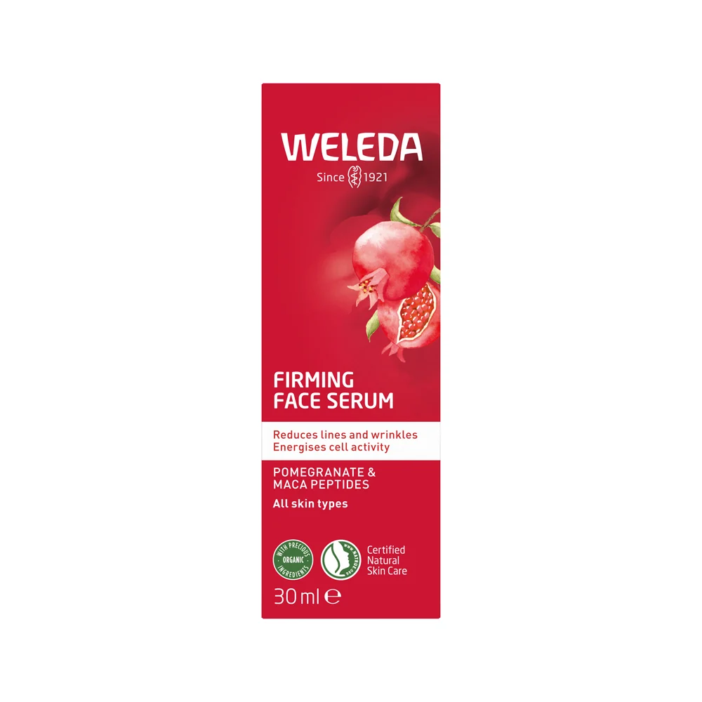image of Weleda Face Serum Firming (Pomegranate & Maca Peptides) 30ml on white background