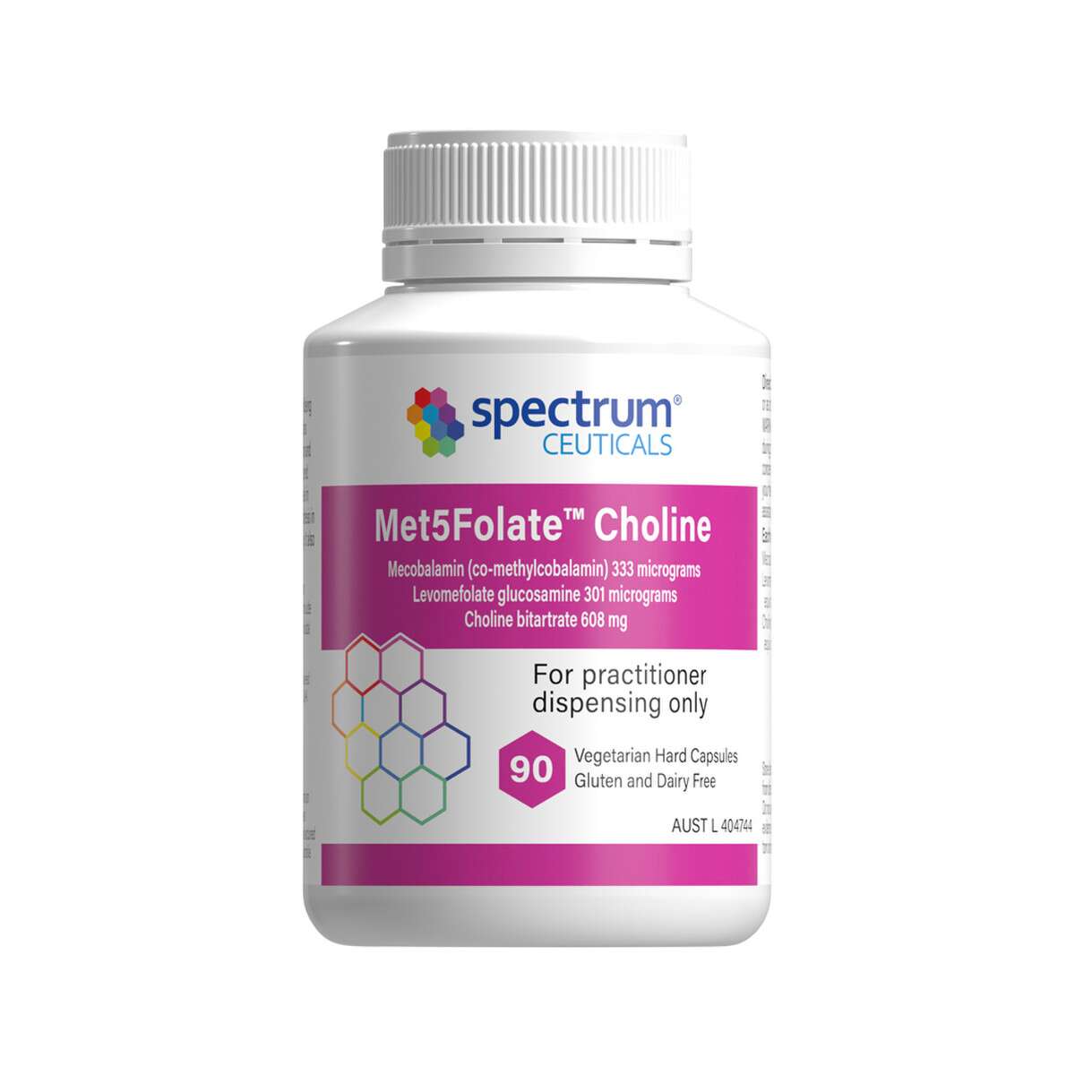 image of Spectrumceuticals Met5Folate Choline 90c on white background