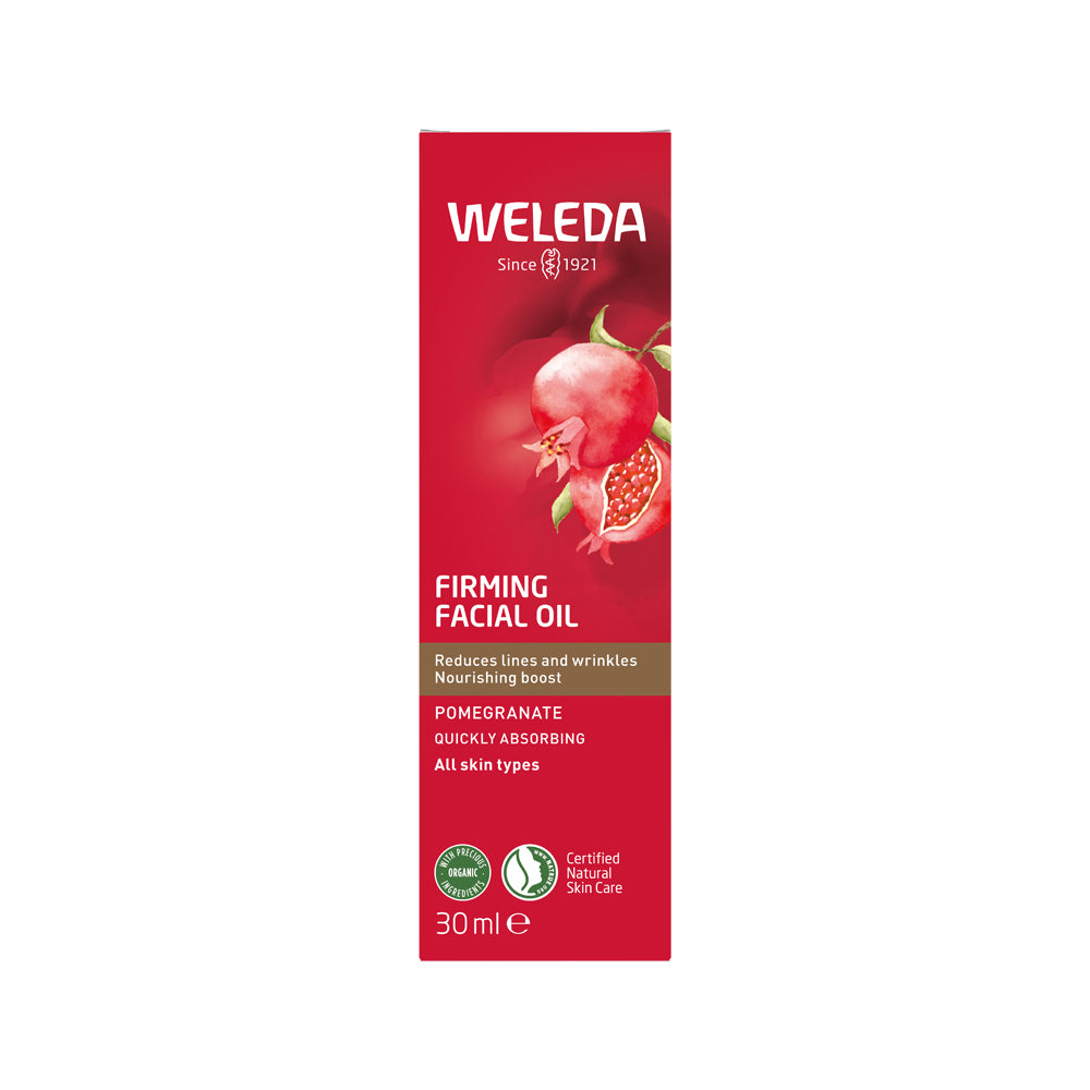 image of Weleda Firming Facial Oil (Pomegranate) 30ml on white background