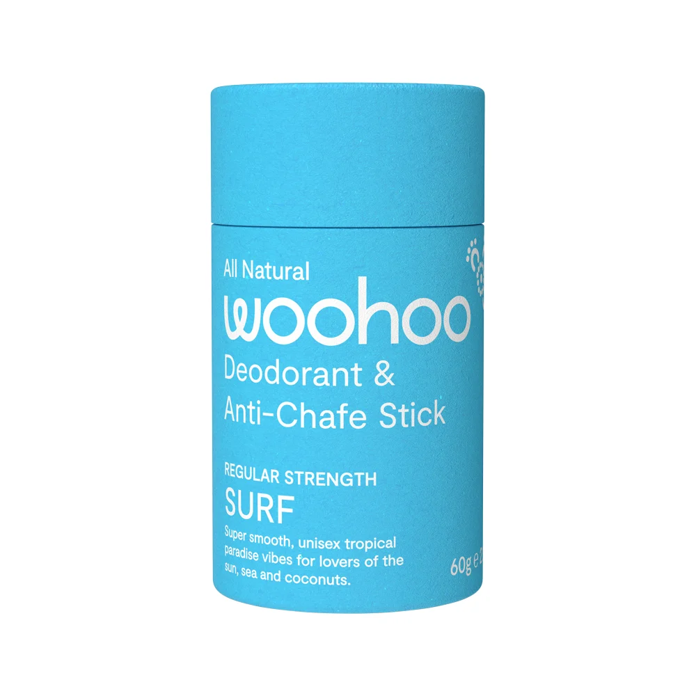 image of Woohoo Deodorant & Anti-Chafe Stick Surf 60g on white background