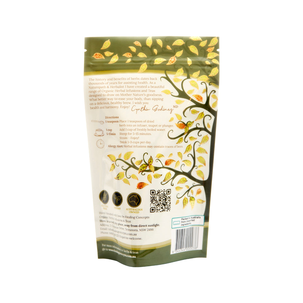 image of Healing Concepts Organic Blend Harmony Infusion 40g on white background