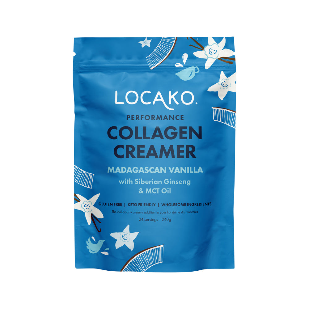 image of Locako Collagen Creamer Performance (Madagascan Vanilla) 240g on white background