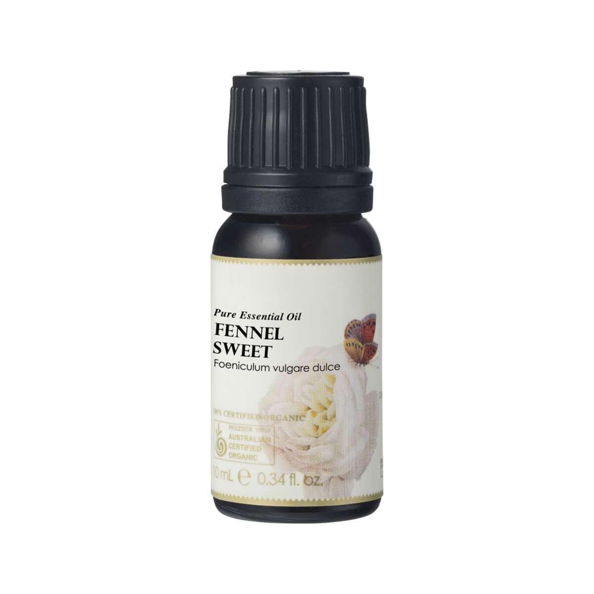 image of Ausganica Organic Essential Oil Fennel Sweet 10ml on white background 