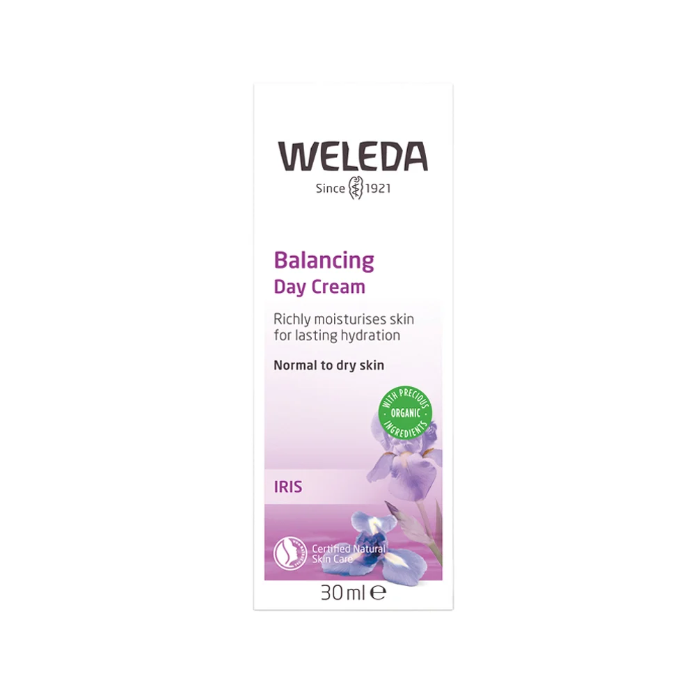 image of Weleda Balancing Day Cream (Iris) 30ml on white background