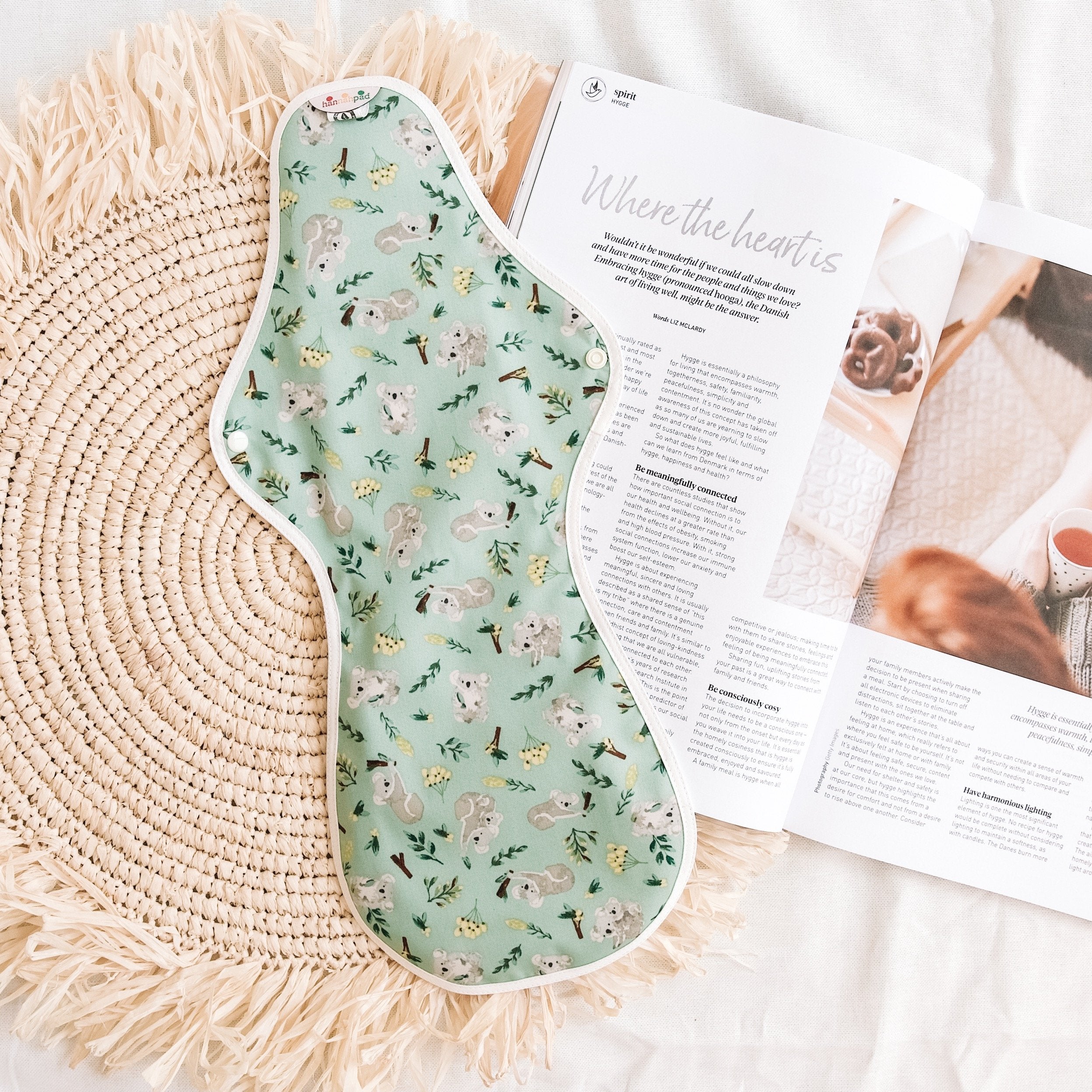 image of Hannahpad Reusable Cloth Pad Super Ultra on white background 