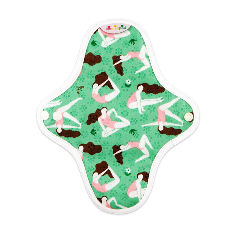 image of Hannahpad Reusable Cloth Pad Pantyliner x 2 Pack on white background 