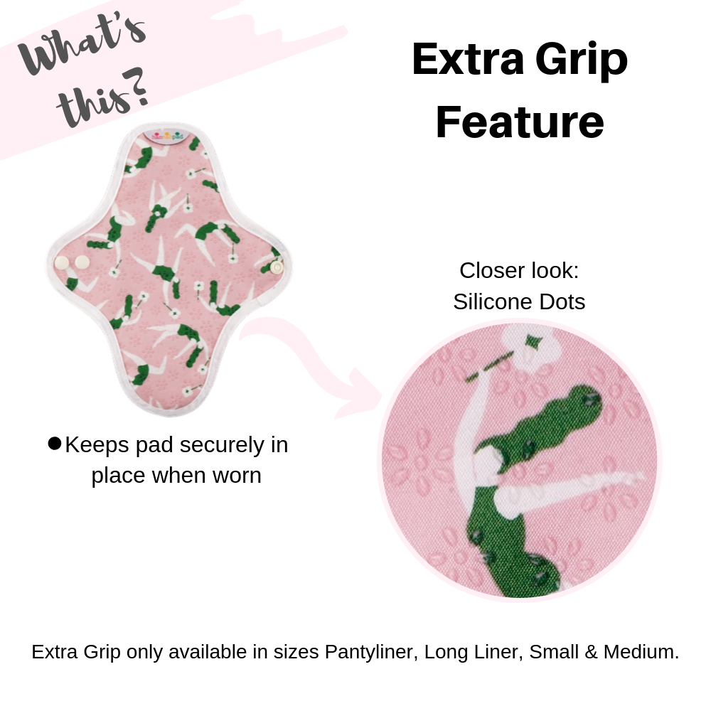 image of Hannahpad Reusable Cloth Pad Long Liner on white background 