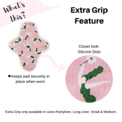 image of Hannahpad Reusable Cloth Pad Long Liner on white background 