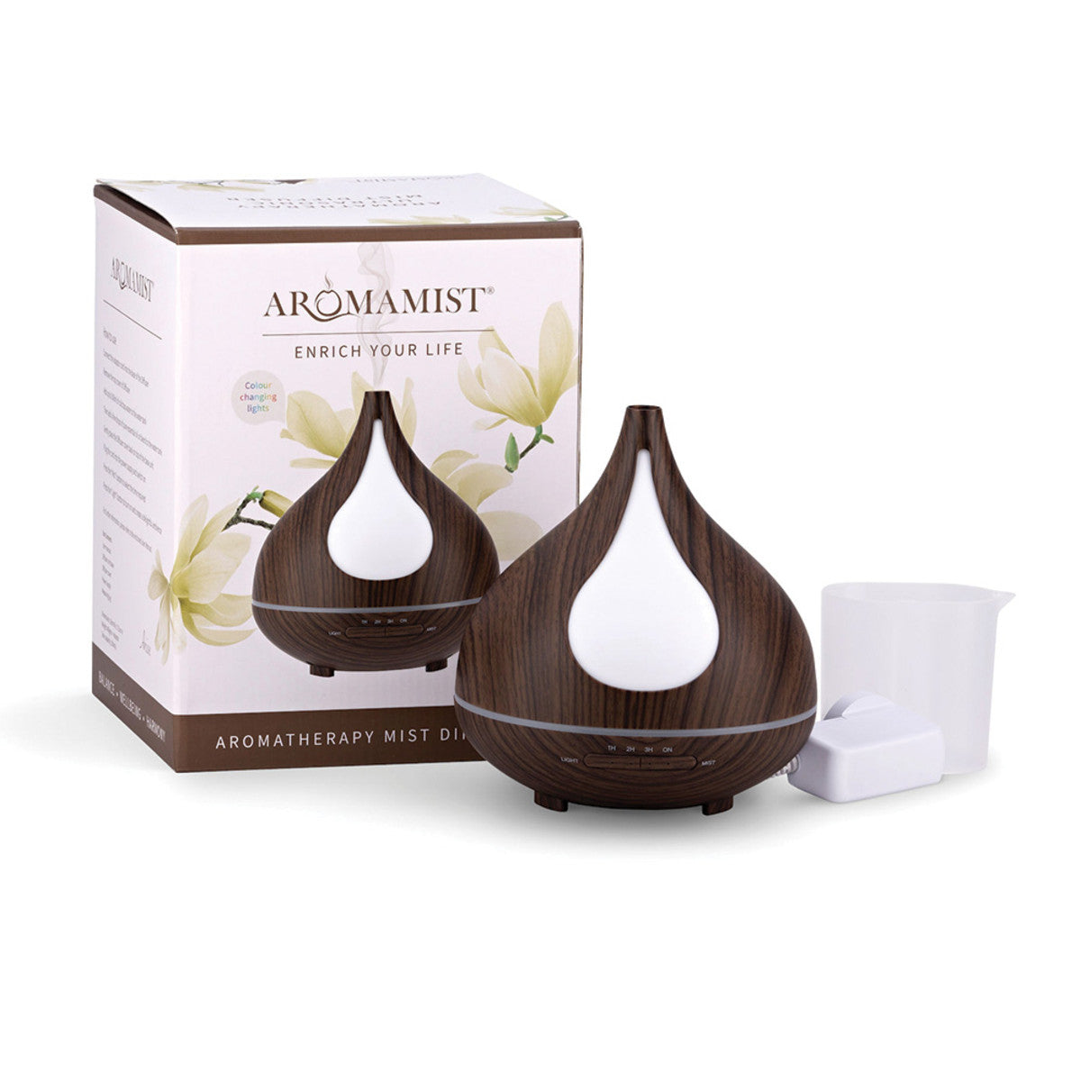 image of Aromamist Ultrasonic Mist Diffuser Woodgrain Anise on white background