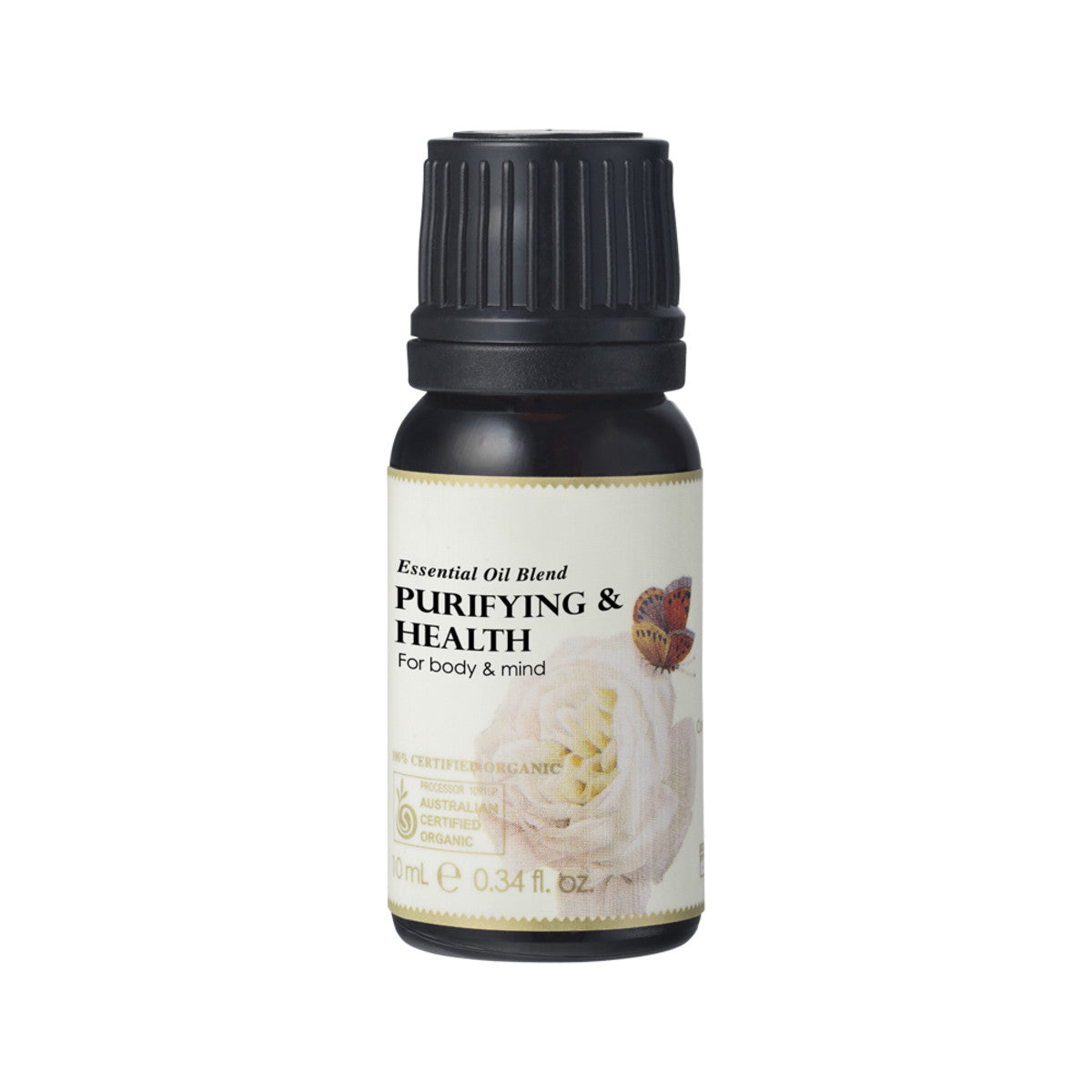 image of Ausganica Certified Organic Essential Oil Blend Purifying & Health 10ml on white background