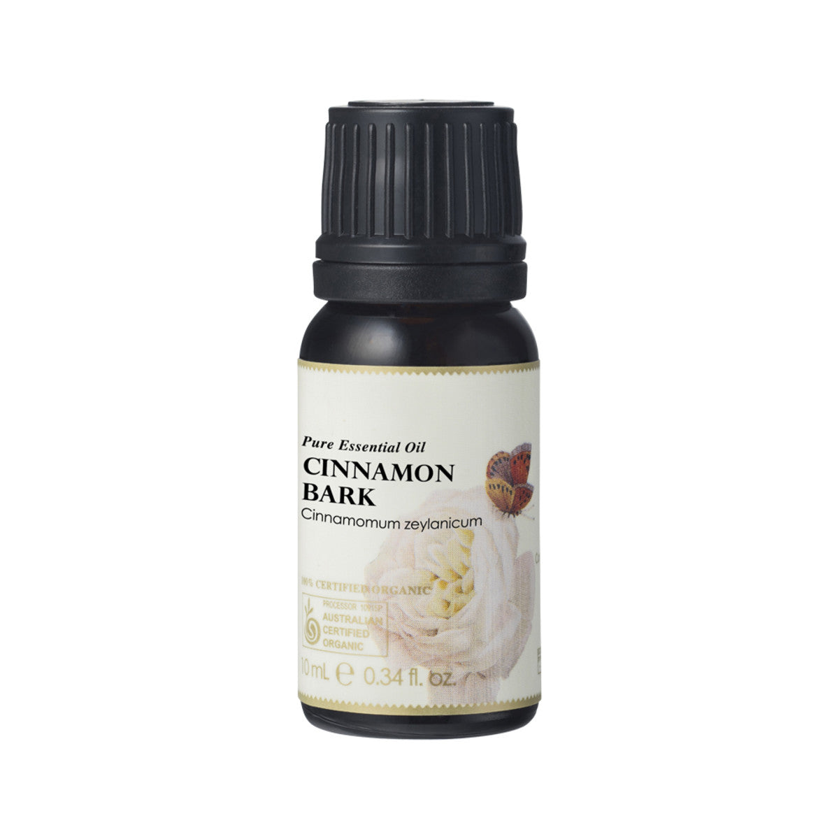 image of Ausganica Certified Organic Essential Oil Cinnamon Bark 10ml on white background