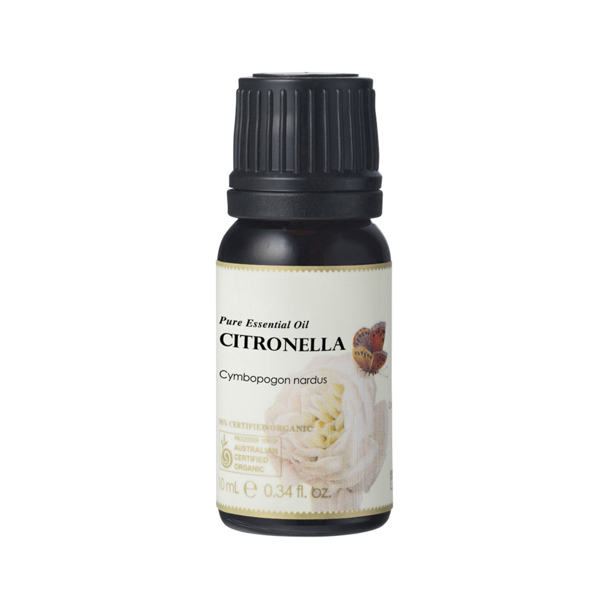 image of Ausganica Certified Organic Essential Oil Citronella 10ml on white background