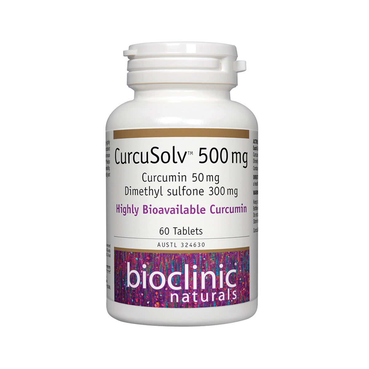 Image of Bioclinic Naturals CurcuSolv  500mg 60t with a white background