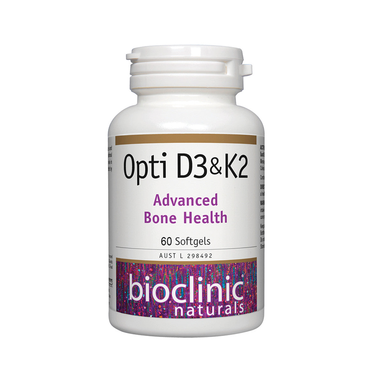 image of Bioclinic Naturals Opti D3 & K2 60c on white background 