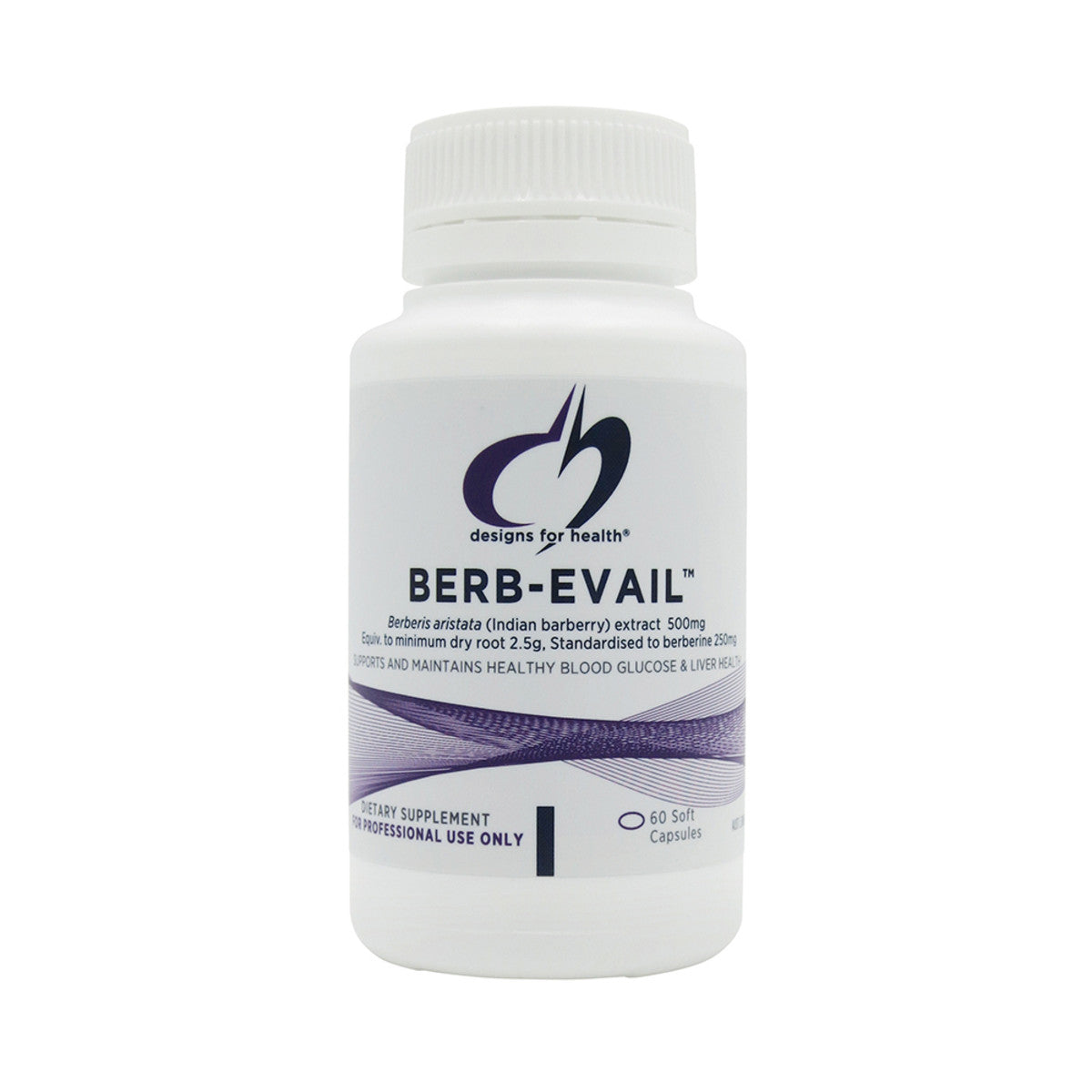 image of Designs For Health Berb Evail 60c on white background 