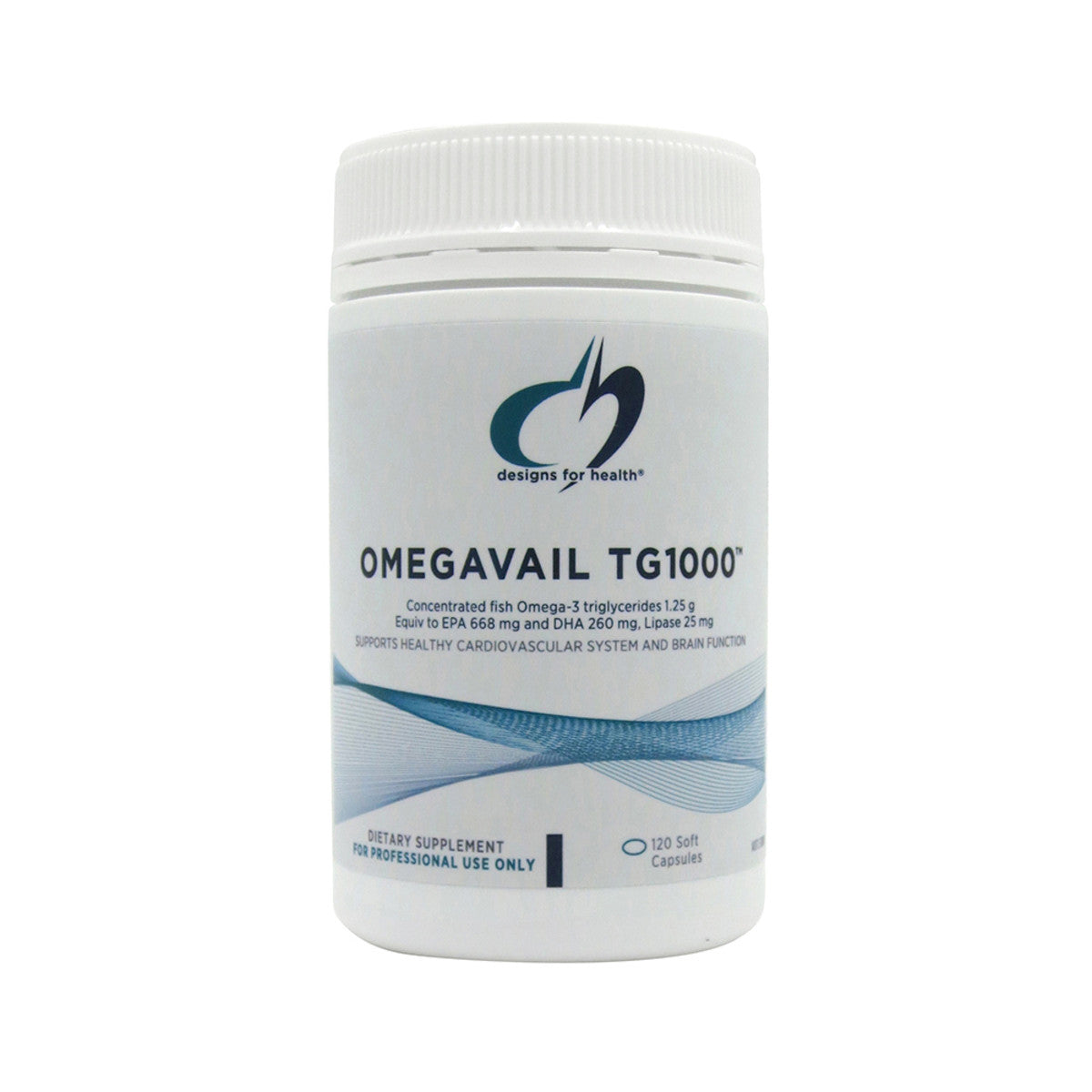 image of Designs For Health OmegAvail TG1000 120c with white background