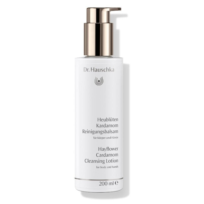 image of Dr. Hauschka Hayflower Cardamom Cleansing Lotion 200ml on white background 