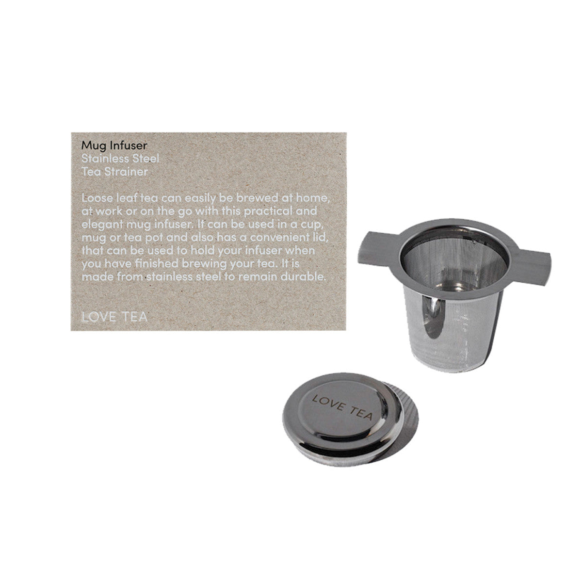 image of Love Tea Mug Infuser on white background 