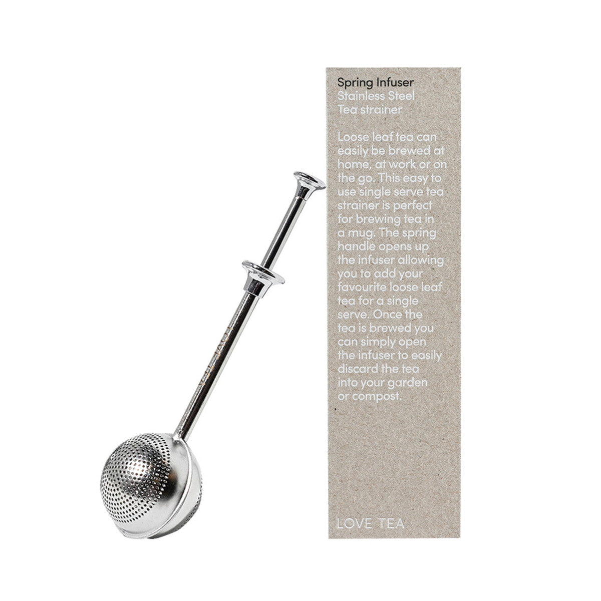 image of Love Tea Spring Infuser on white background 