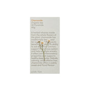 image of Love Tea Organic Chamomile x 20 Pyramids on white background 
