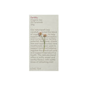 image of Love Tea Organic Fertility Tea 20 pyramid tea bags onwhite background 