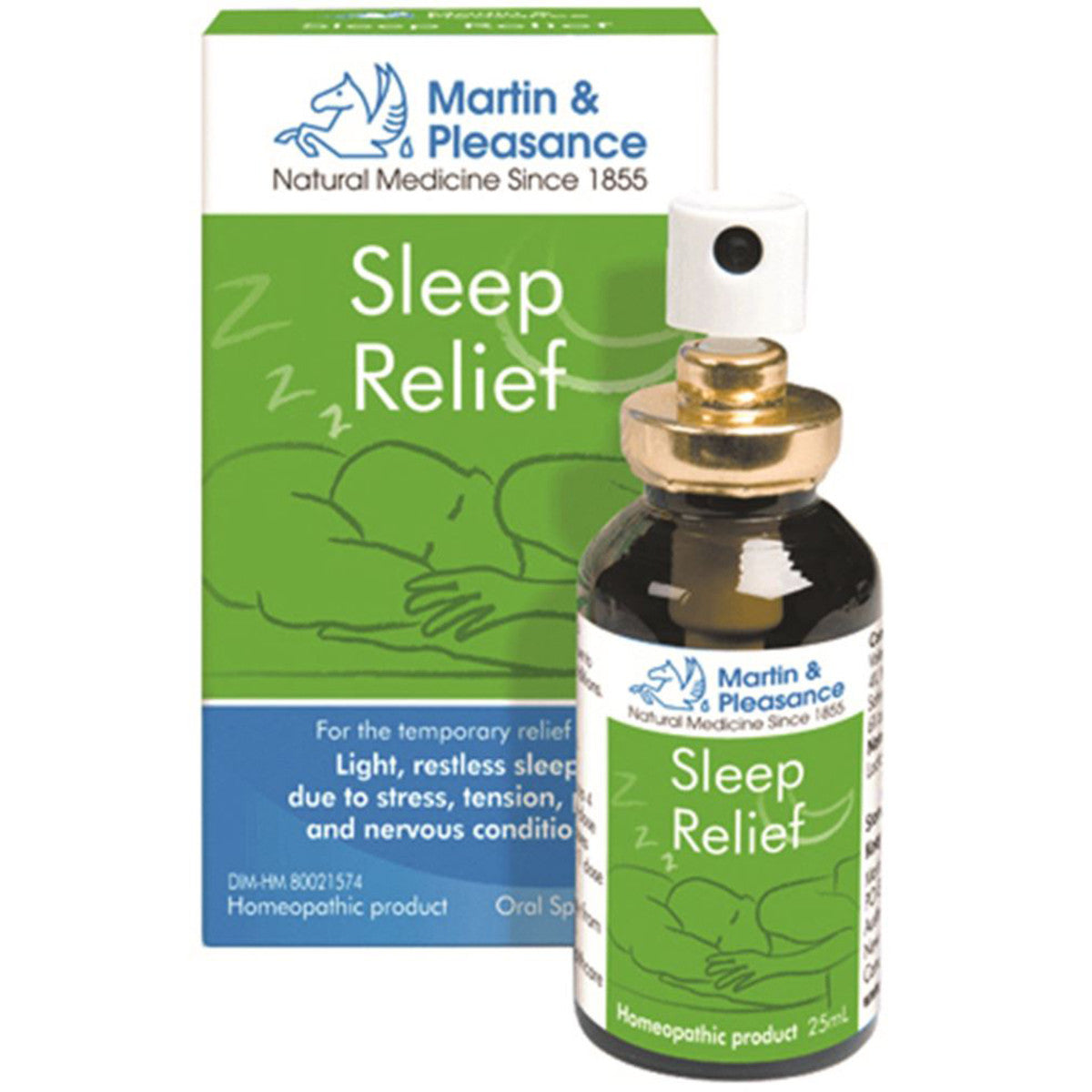 image of Martin & Pleasance Homoeopathic Complex Sleep Relief 25ml Spray on white background 