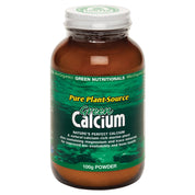 image of MicrOrganics Green Nutritionals Pure Plant-Source Green Calcium 100g Powder on white background
