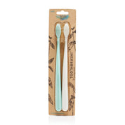image of The Natural Family Co. Bio Toothbrush Pastel Mixed Colours x 2 Pack on white background