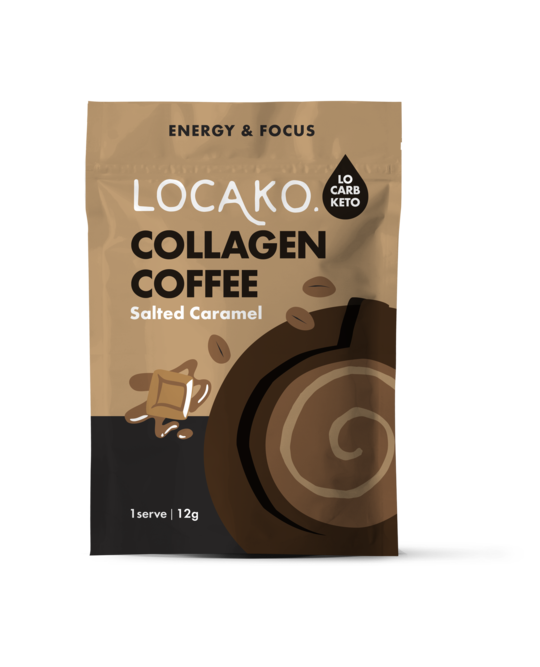Locako Collagen Coffee Sachet Salted Caramel 12g x 14 Pack