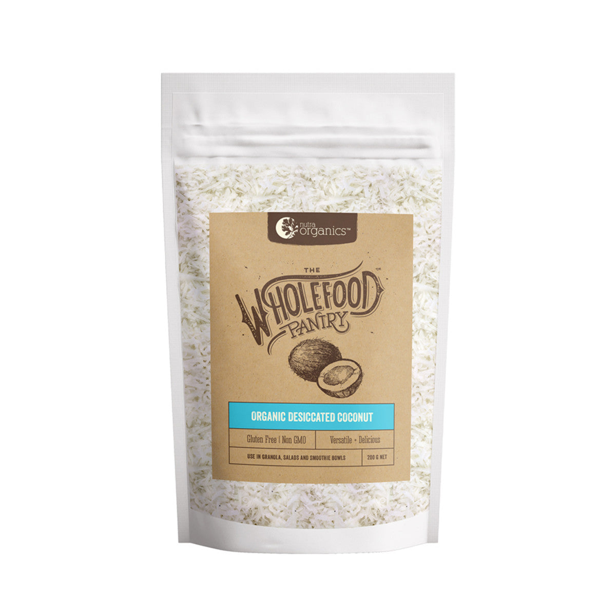 Nutra Organics Wholefood Pantry Organic Desiccated Coconut