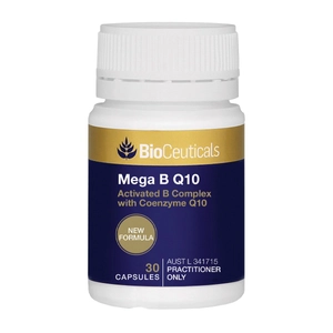 image of BioCeuticals Mega B Q10 30c on white background