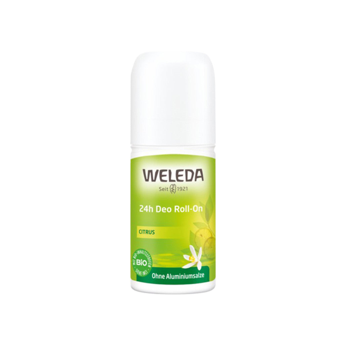 image of Weleda 24hr Deo Roll-On Citrus 50ml on white background 