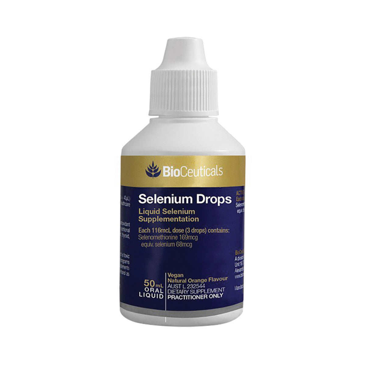 image of BioCeuticals Selenium Drops 50ml on white background 