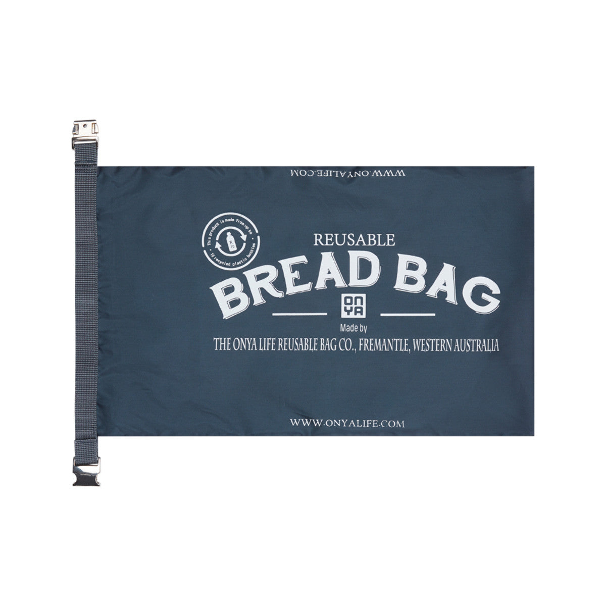 image of Onya Reusable Bread Bag Charcoal on white background 