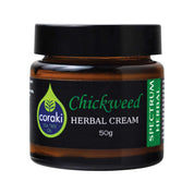 image of Spectrum Herbal Herbal Cream Chickweed with Coraki Tea Tree Oil 50g on white background  