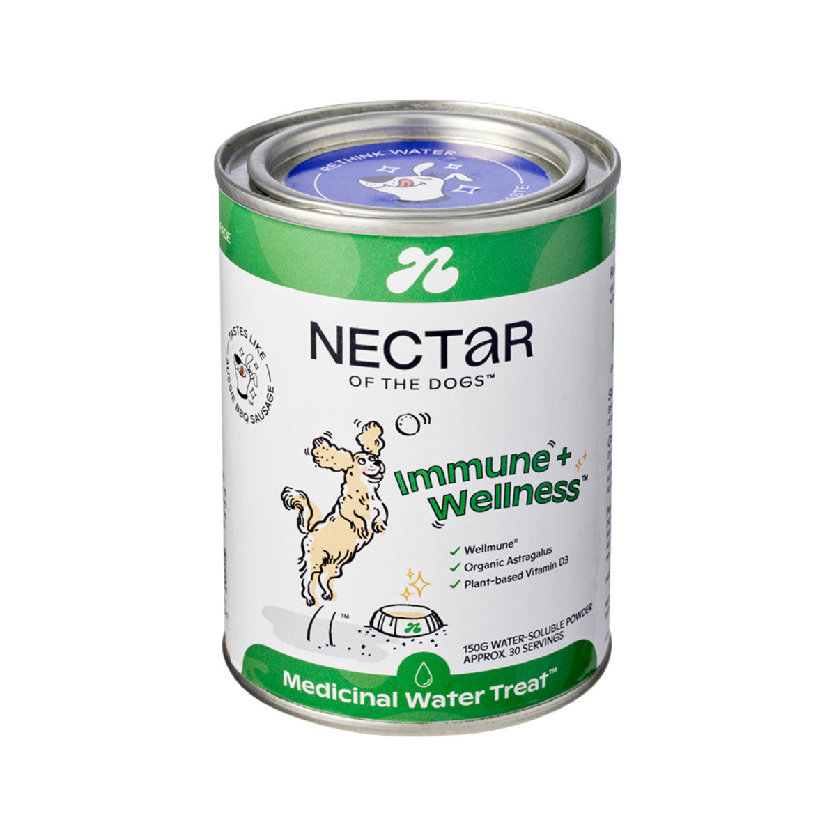 image of Nectar Of The Dogs Immune + Wellness (Medicinal Water Treat) Soluble Powder 150g on white background