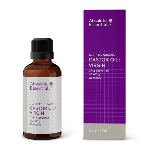 image of Absolute Essential Castor Oil Virgin 50ml on white background 