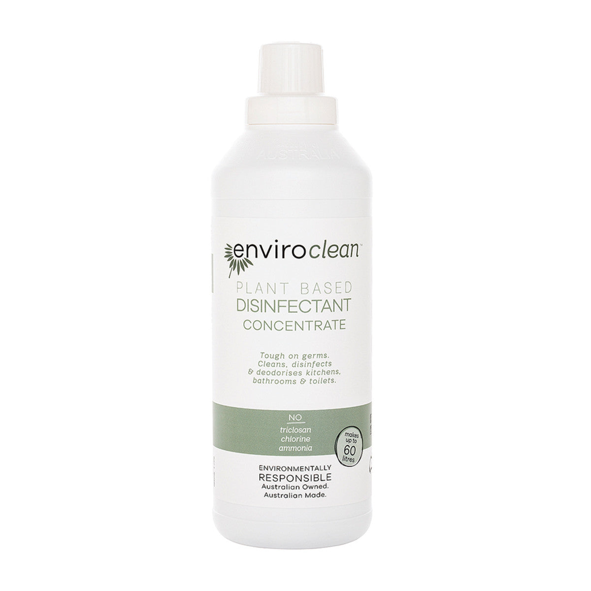 image of EnviroClean Plant Based Disinfectant Concentrate 1L on white background