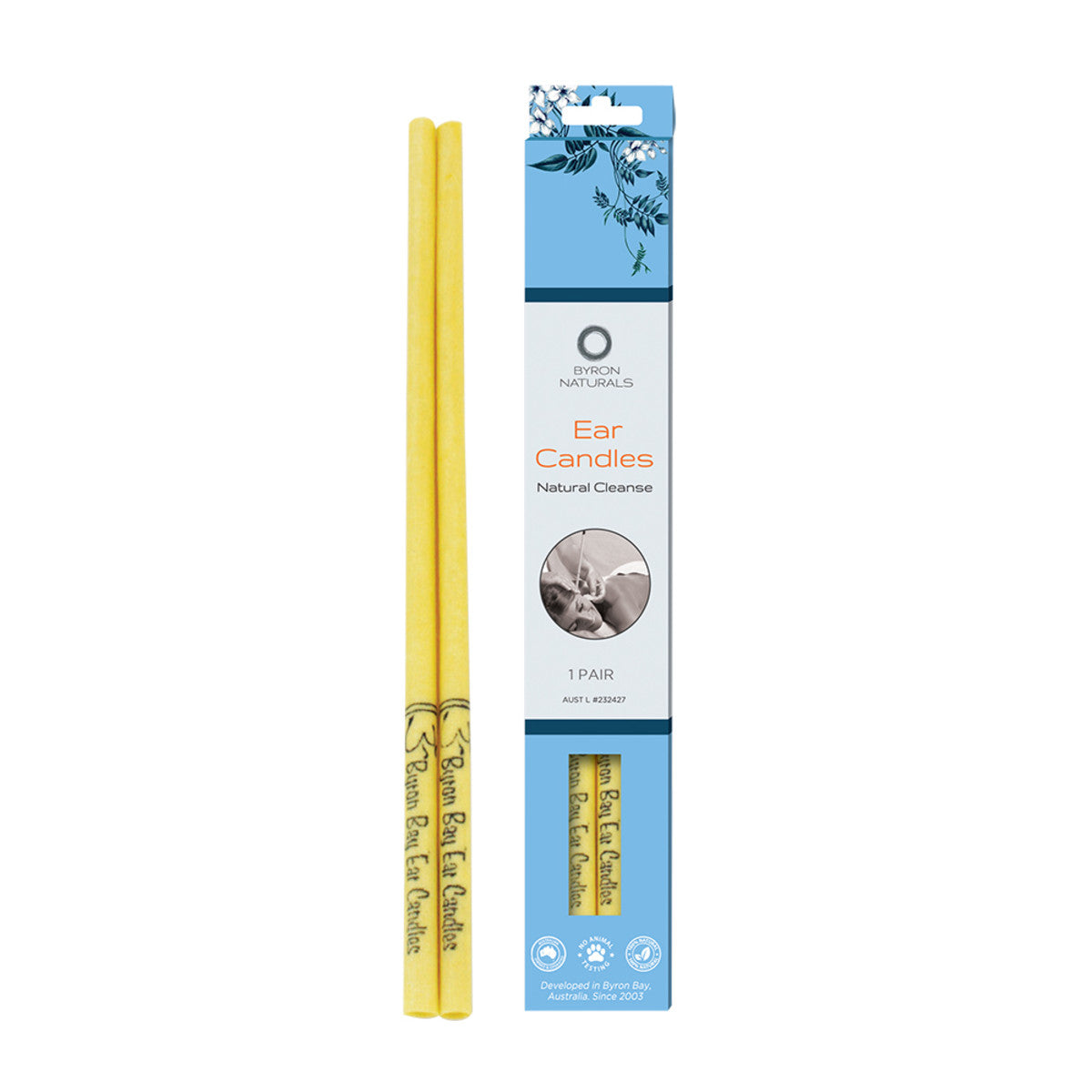 image of Byron Naturals Ear Candles 1 Pair on white background