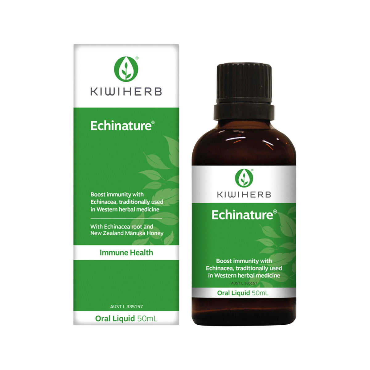 image of Kiwiherb Echinature Oral Liquid 50ml on white background 