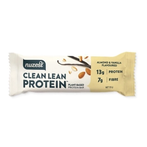image of Nuzest Clean Lean Protein Bars Almond & Vanilla Nuzest 12 units on white background 