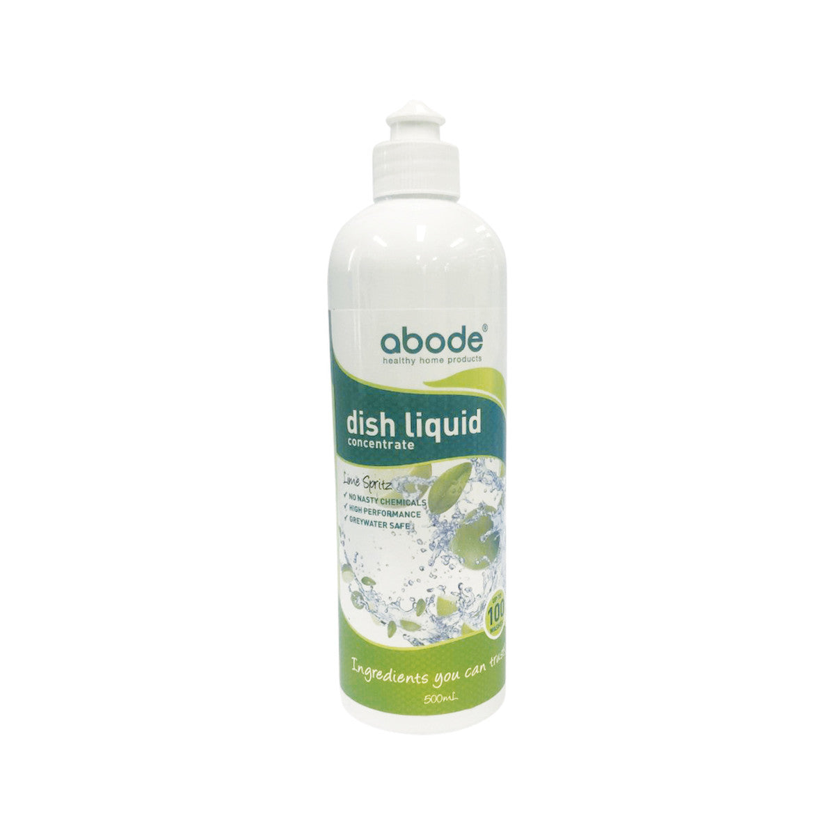 image of Abode Dish Liquid Concentrate Lime Spritz 500ml on white background