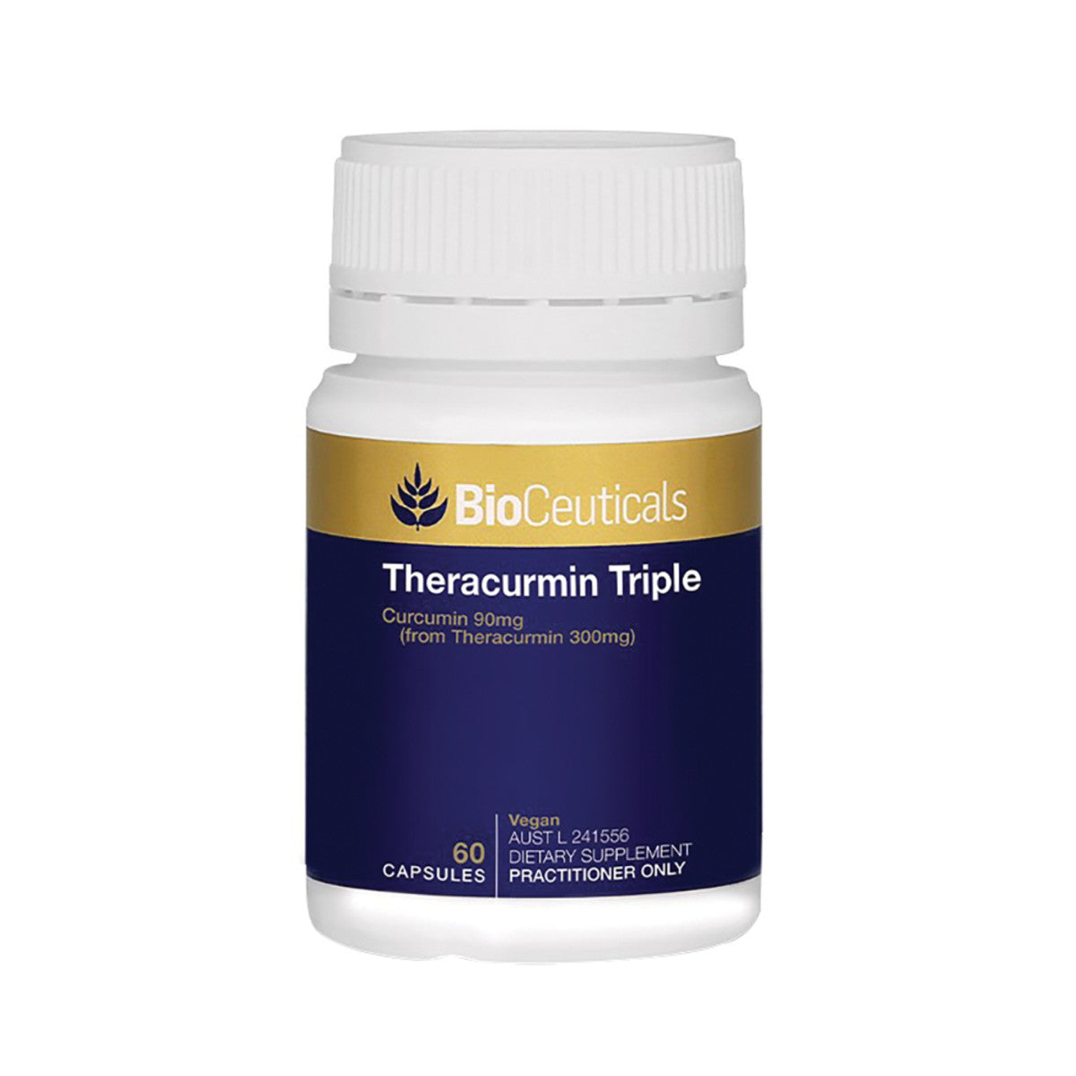 image of BioCeuticals Theracurmin Triple 60c on white background 